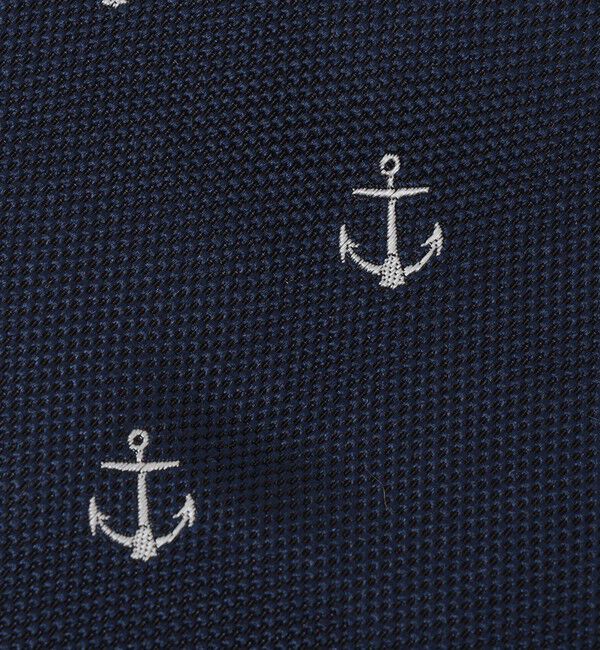 SHIPS「BREUER: シルク ジャカード マリン モチーフ ネクタイ」|ネクタイ・蝶ネクタイ|