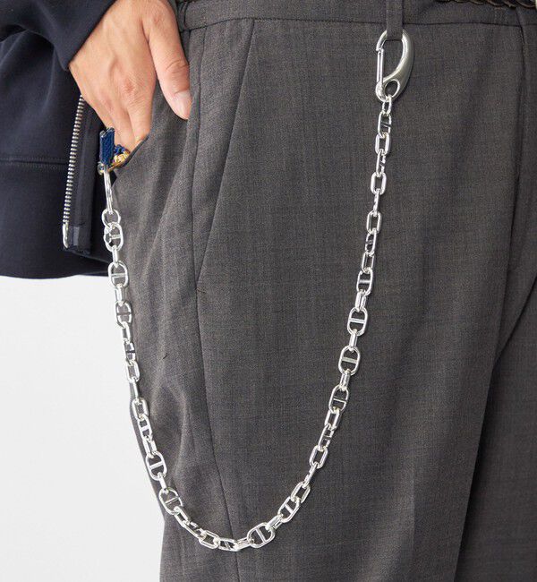 SHIPS「【WEB限定】SHIPS: シルバーコーティング ウォレット チェーン」|チャーム・キーホルダー|ホワイト