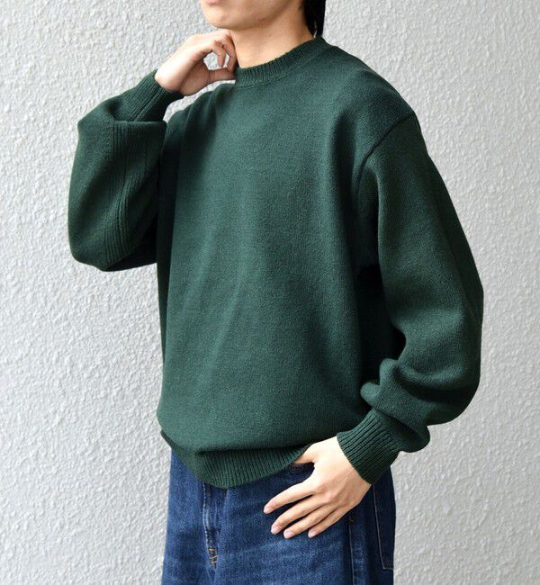 SHIPS any「SHIPS any: French Merino ウール クルーネック ニット◇」|ニット・セーター|グリーン