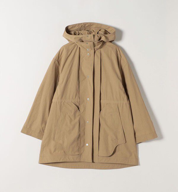 quaranciel「quaranciel:〈撥水加工/洗濯機可能〉ナイロン ドロスト フード ミディ ブルゾン」|その他|