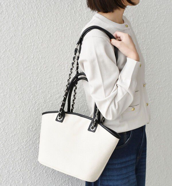 SHIPS Colors 「《予約》SHIPS Colors:キャンバス チェーン バッグ◆」|トートバッグ|