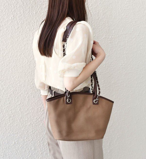 SHIPS Colors 「《予約》SHIPS Colors:キャンバス チェーン バッグ◆」|トートバッグ|