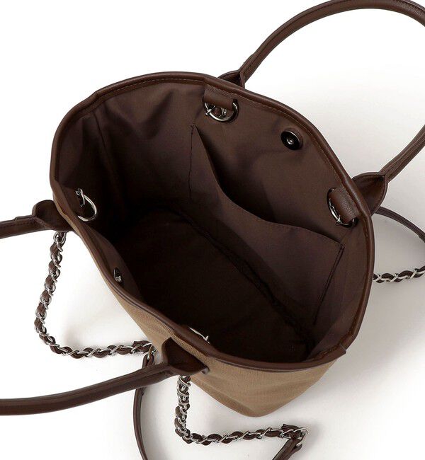 SHIPS Colors 「《予約》SHIPS Colors:キャンバス チェーン バッグ◆」|トートバッグ|