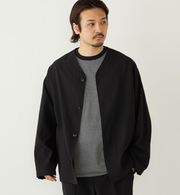 SHIPS Colors 「《予約》SHIPS Colors:〈吸水速乾・洗濯機可能〉ドライ ワッシャー シャツ カーディガン◆」|カーディガン|