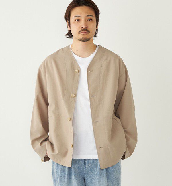 SHIPS Colors 「《予約》SHIPS Colors:〈吸水速乾・洗濯機可能〉ドライ ワッシャー シャツ カーディガン◆」|カーディガン|