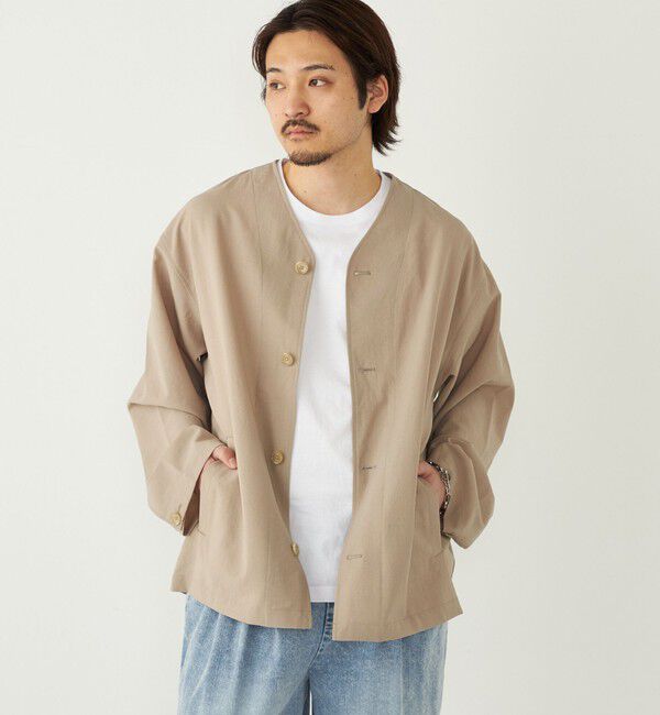 SHIPS Colors 「《予約》SHIPS Colors:〈吸水速乾・洗濯機可能〉ドライ ワッシャー シャツ カーディガン◆」|カーディガン|