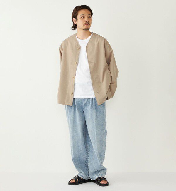 SHIPS Colors 「《予約》SHIPS Colors:〈吸水速乾・洗濯機可能〉ドライ ワッシャー シャツ カーディガン◆」|カーディガン|