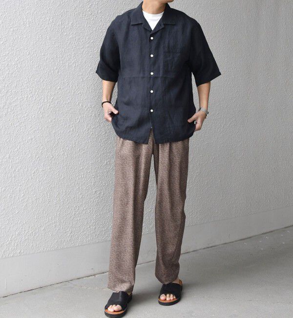 SHIPS any「SHIPS any:〈洗濯機可能〉FUTURE LINEN CANVAS リネンライク セミワイド パンツ◆」|その他|