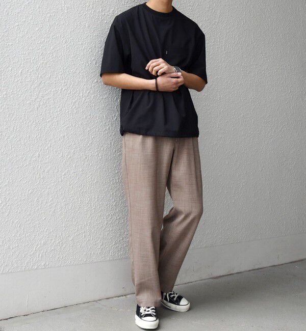 SHIPS any「SHIPS any:〈洗濯機可能〉FUTURE LINEN CANVAS リネンライク セミワイド パンツ◆」|その他|