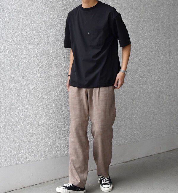 SHIPS any「SHIPS any:〈洗濯機可能〉FUTURE LINEN CANVAS リネンライク セミワイド パンツ◆」|その他|