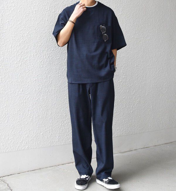 SHIPS any「SHIPS any:〈洗濯機可能〉FUTURE LINEN CANVAS リネンライク セミワイド パンツ◆」|その他|