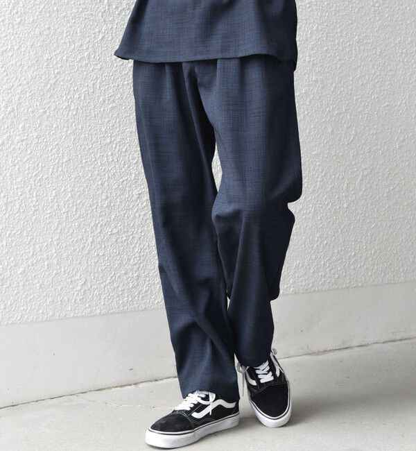 SHIPS any「SHIPS any:〈洗濯機可能〉FUTURE LINEN CANVAS リネンライク セミワイド パンツ◆」|その他|