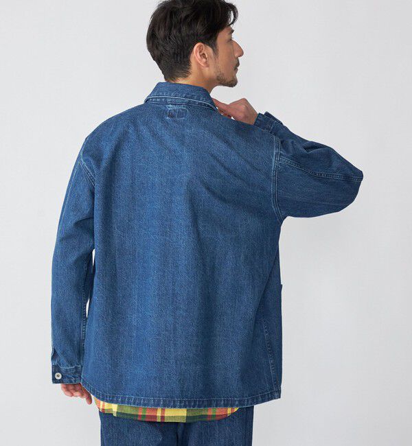 SHIPS「SHIPS: AUTHENTIC デニム カバーオール」|ブルゾン・スタジャン|