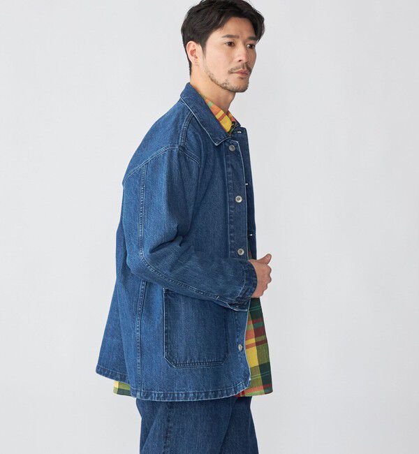 SHIPS「SHIPS: AUTHENTIC デニム カバーオール」|ブルゾン・スタジャン|