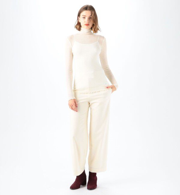 MACPHEE「ウールリブ タートルネックプルオーバー」|Tシャツ・カットソー|