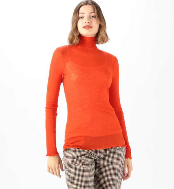 MACPHEE「ウールリブ タートルネックプルオーバー」|Tシャツ・カットソー|