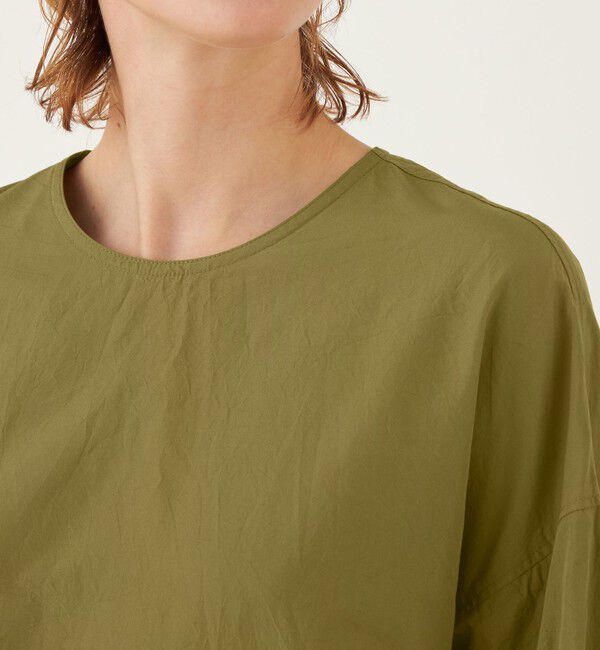 GALERIE VIE「コットンシルクウェザー クルーネックワンピース」|ワンピース|