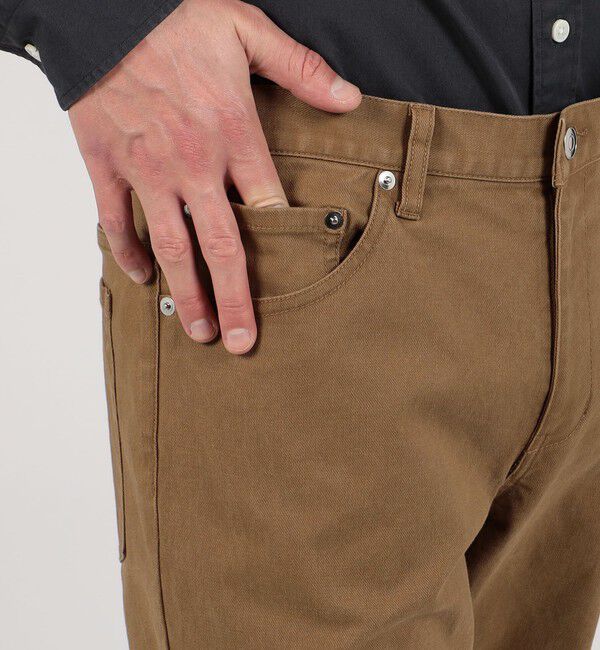 TOMORROWLAND MENS「サージストレッチ 5ポケットストレートパンツ」|チノ|