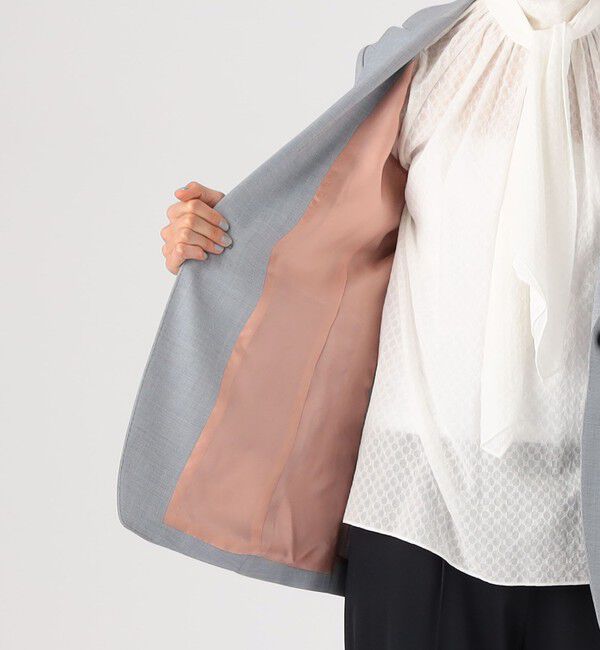 TOMORROWLAND collection「シャイニーピンポイント シングル1Bジャケット」|テーラードジャケット|