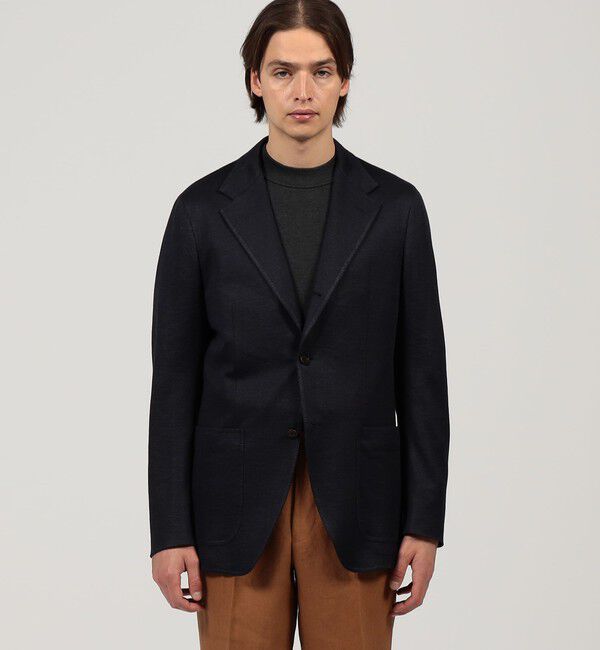 TOMORROWLAND MENS「ラミーメッシュ シングルブレステッド3Bジャケット」|テーラードジャケット|