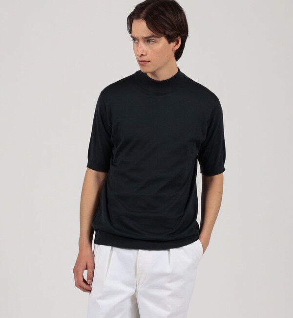 TOMORROWLAND BUYING WEAR「JOHN SMEDLEY ARBER コットン モックネックニット」|ニット・セーター|