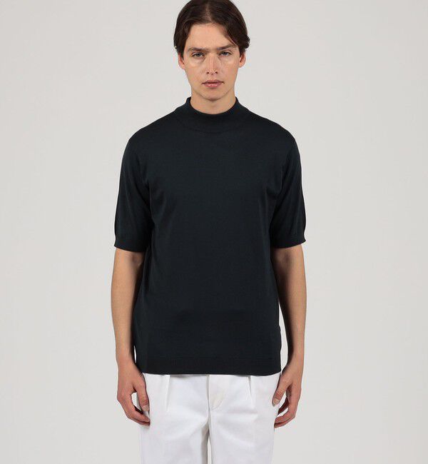 TOMORROWLAND BUYING WEAR「JOHN SMEDLEY ARBER コットン モックネックニット」|ニット・セーター|