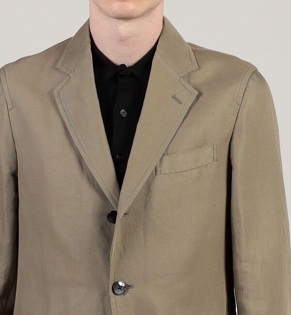 TOMORROWLAND MENS「リネンコットン シングルブレステッド 3Bジャケット SONDRIO」|テーラードジャケット|