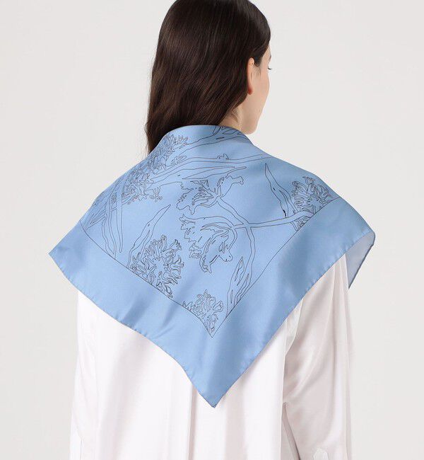 TOMORROWLAND GOODS「AENEIS NOSTALGIA FLOWERS スカーフ」|バンダナ・スカーフ|