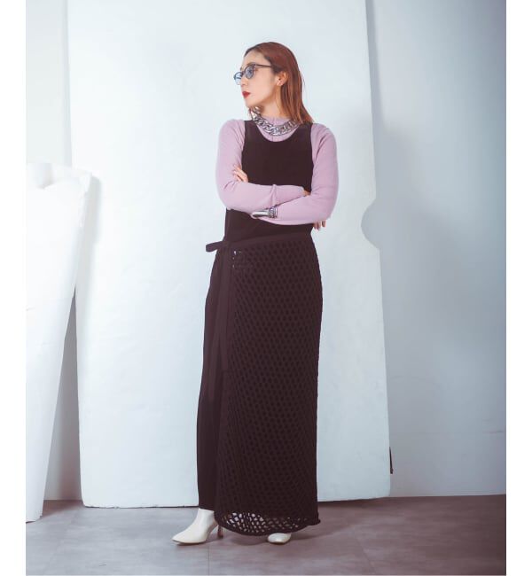  「&ldquo;O&rdquo; MESH WRAP スカート」|スカート|
