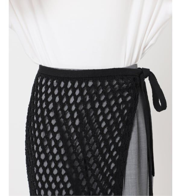  「&ldquo;O&rdquo; MESH WRAP スカート」|スカート|