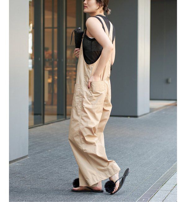 IENA LA BOUCLE「IENA LA BOUCLE 撥水ナイロンタフタオーバーオール」|オールインワン|