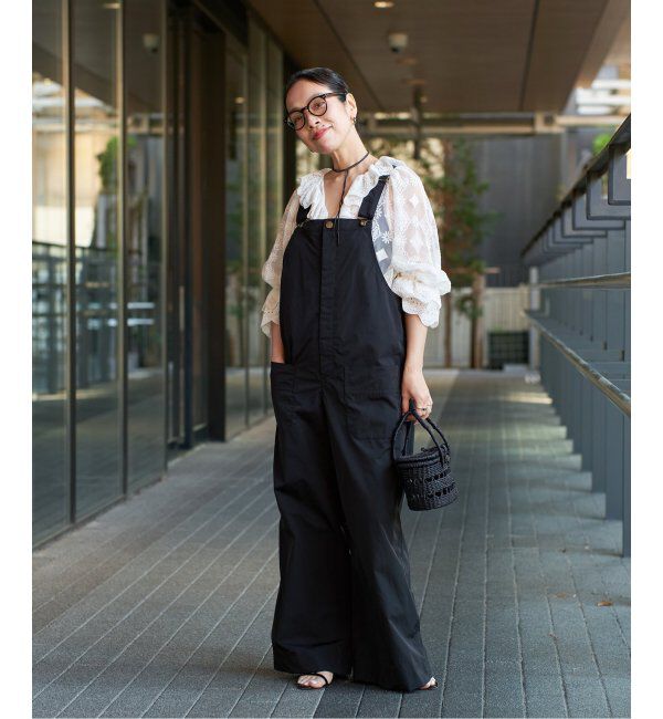 IENA LA BOUCLE「IENA LA BOUCLE 撥水ナイロンタフタオーバーオール」|オールインワン|