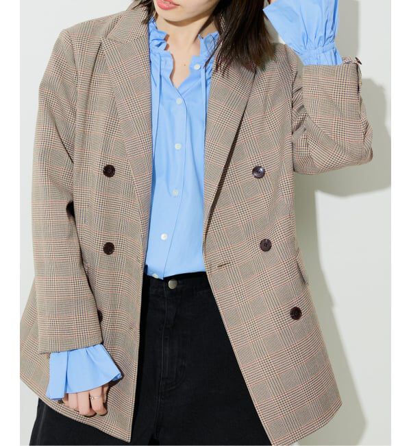 SLOBE IENA「TRダブルブレストジャケット」|テーラードジャケット|