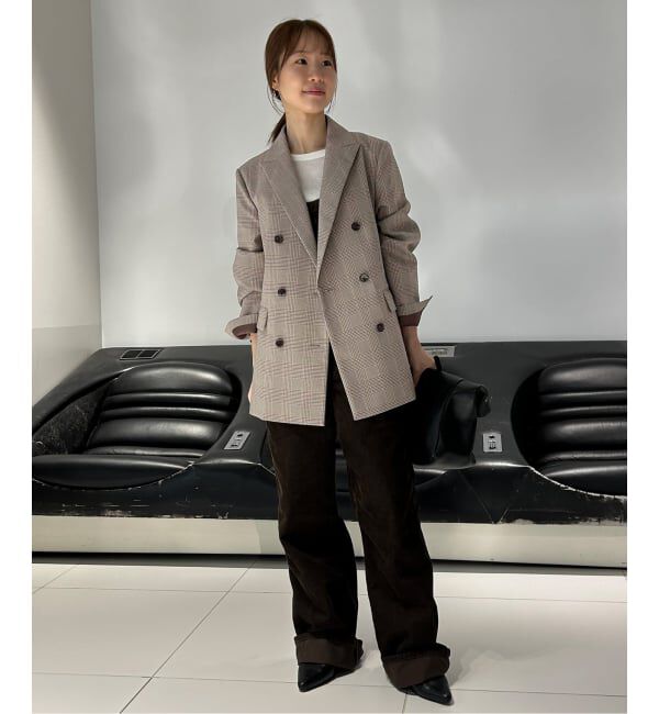 SLOBE IENA「TRダブルブレストジャケット」|テーラードジャケット|