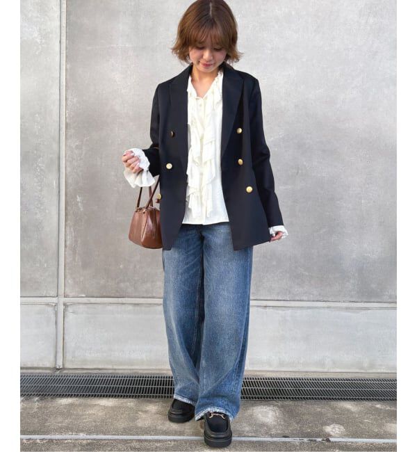 SLOBE IENA「TRダブルブレストジャケット」|テーラードジャケット|