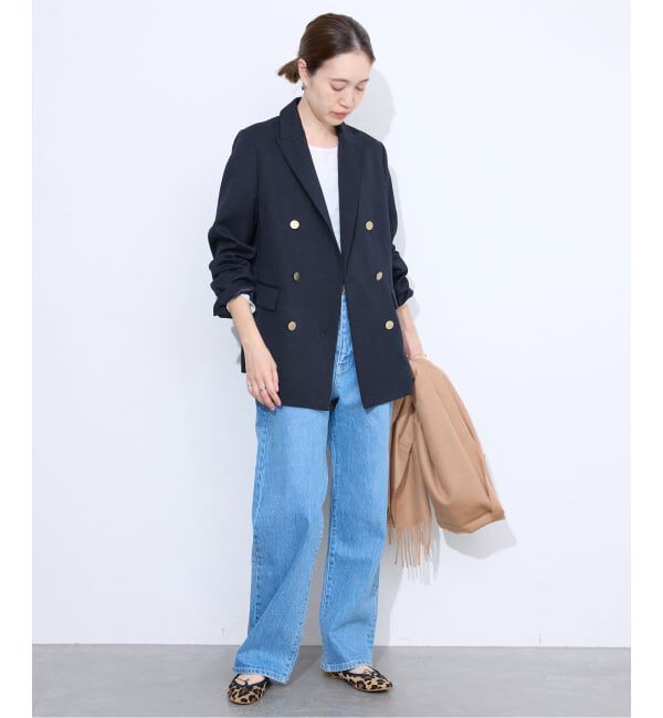 SLOBE IENA「TRダブルブレストジャケット」|テーラードジャケット|