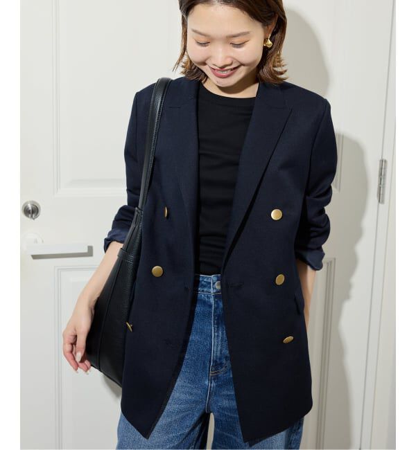 SLOBE IENA「TRダブルブレストジャケット」|テーラードジャケット|