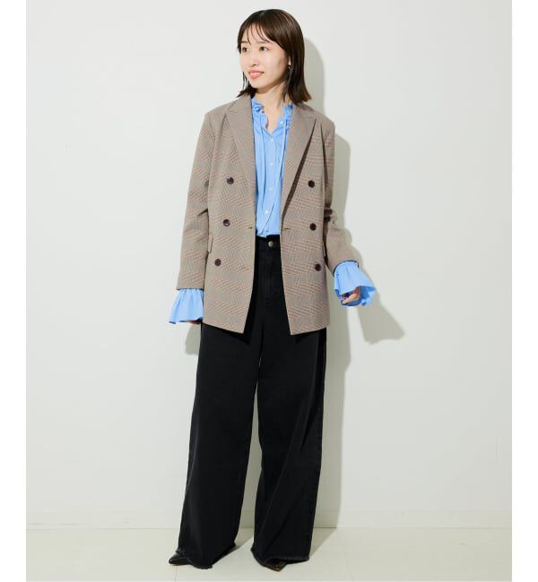 SLOBE IENA「TRダブルブレストジャケット」|テーラードジャケット|