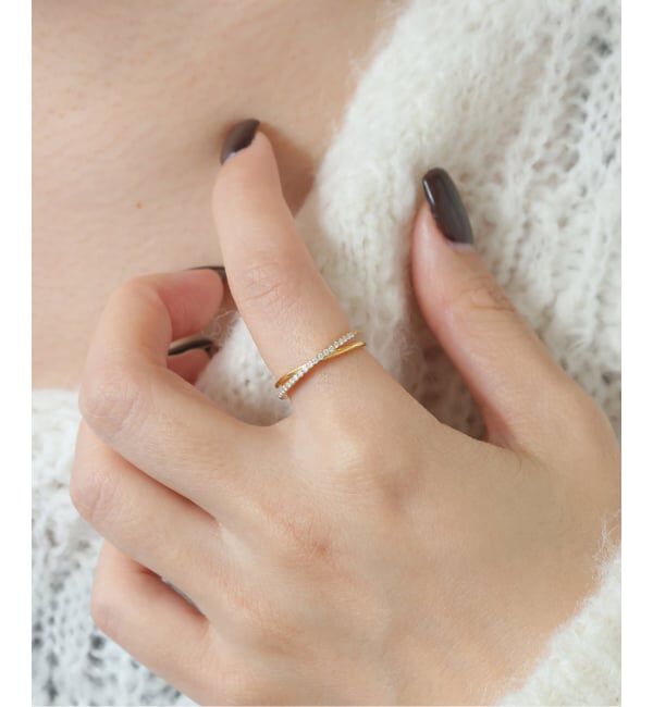 SLOBE IENA「《WEB限定サイズあり》ODUL/オジュール SLOBE別注 クロスリング」|リング|ゴールド