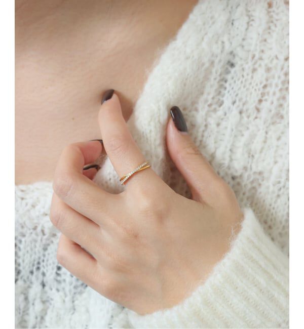 SLOBE IENA「《WEB限定サイズあり》ODUL/オジュール SLOBE別注 クロスリング」|リング|