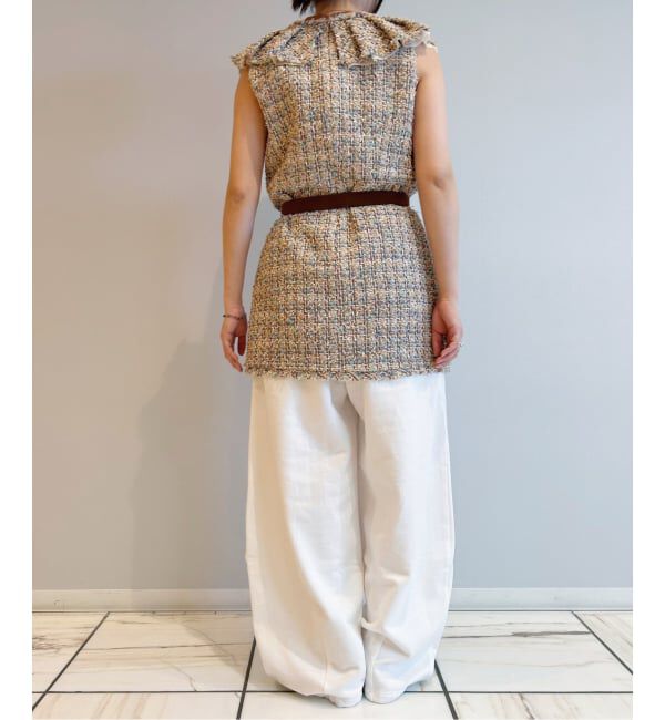 IENA LA BOUCLE「IENA LA BOUCLE LINTONツィードミニドレス」|ワンピース|