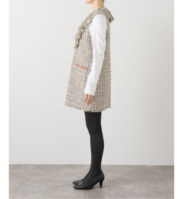 IENA LA BOUCLE「IENA LA BOUCLE LINTONツィードミニドレス」|ワンピース|