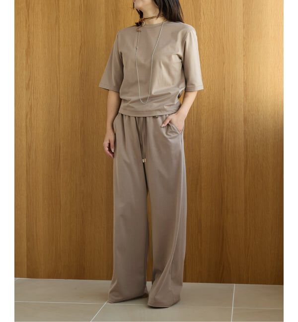 IENA LA BOUCLE「《予約》IENA LA BOUCLE Cupra mix イージーパンツ」|その他|ベージュ