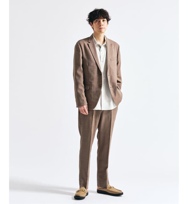 417 EDIFICE「【EVALET / エバレット】メッシュセットアップ &rdquo;ジャケット1点＋パンツ1点　セット&rdquo;」|スーツ|ベージュ