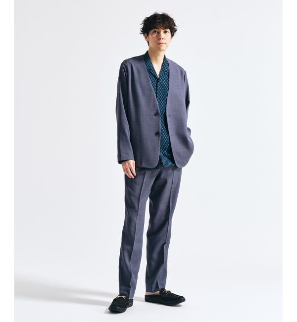 417 EDIFICE「【EVALET / エバレット】メッシュ カーディガンジャケット "セットアップ着用可能"」|ノーカラージャケット|