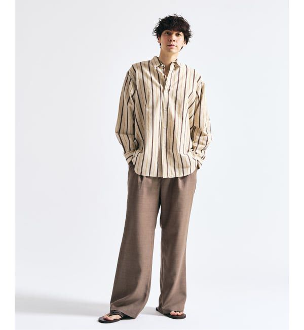 417 EDIFICE「【EVALET / エバレット】メッシュ ワイドパンツ "セットアップ着用可能"」|スラックス|