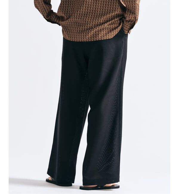 417 EDIFICE「【EVALET / エバレット】メッシュ ワイドパンツ "セットアップ着用可能"」|スラックス|