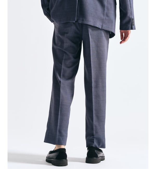 417 EDIFICE「【EVALET / エバレット】メッシュ 2タックパンツ "セットアップ着用可能"」|スラックス|
