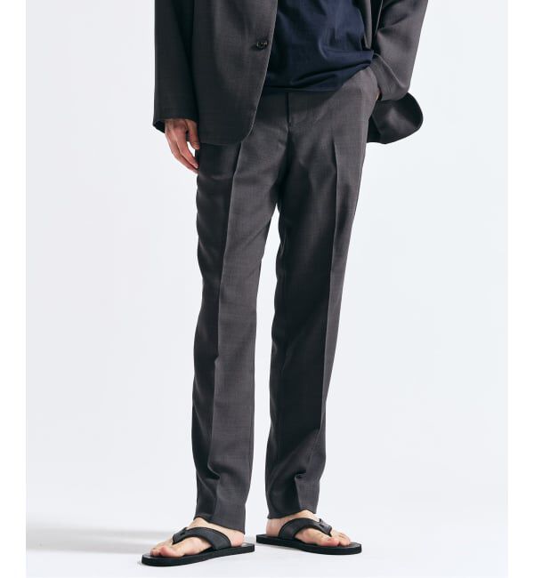 417 EDIFICE「【EVALET / エバレット】 メッシュスリムパンツ　"セットアップ着用可能"」|スラックス|グレーA