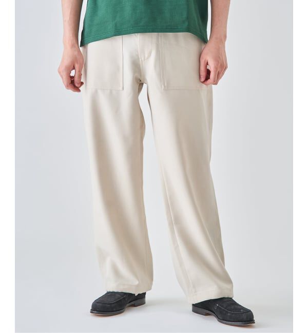 EDIFICE「《予約》サイド アジャスト ベイカー パンツ」|スラックス|ナチュラル